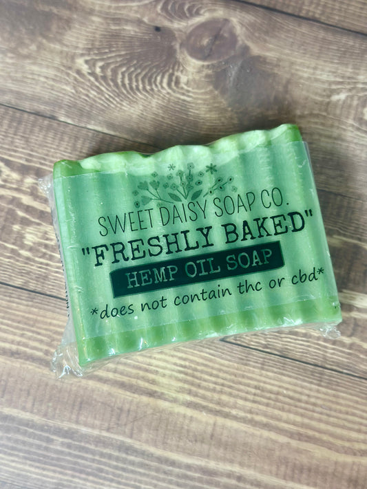"Freshly Baked" Hemp Oil Soap (w/Cannabis Fragrance Oil)