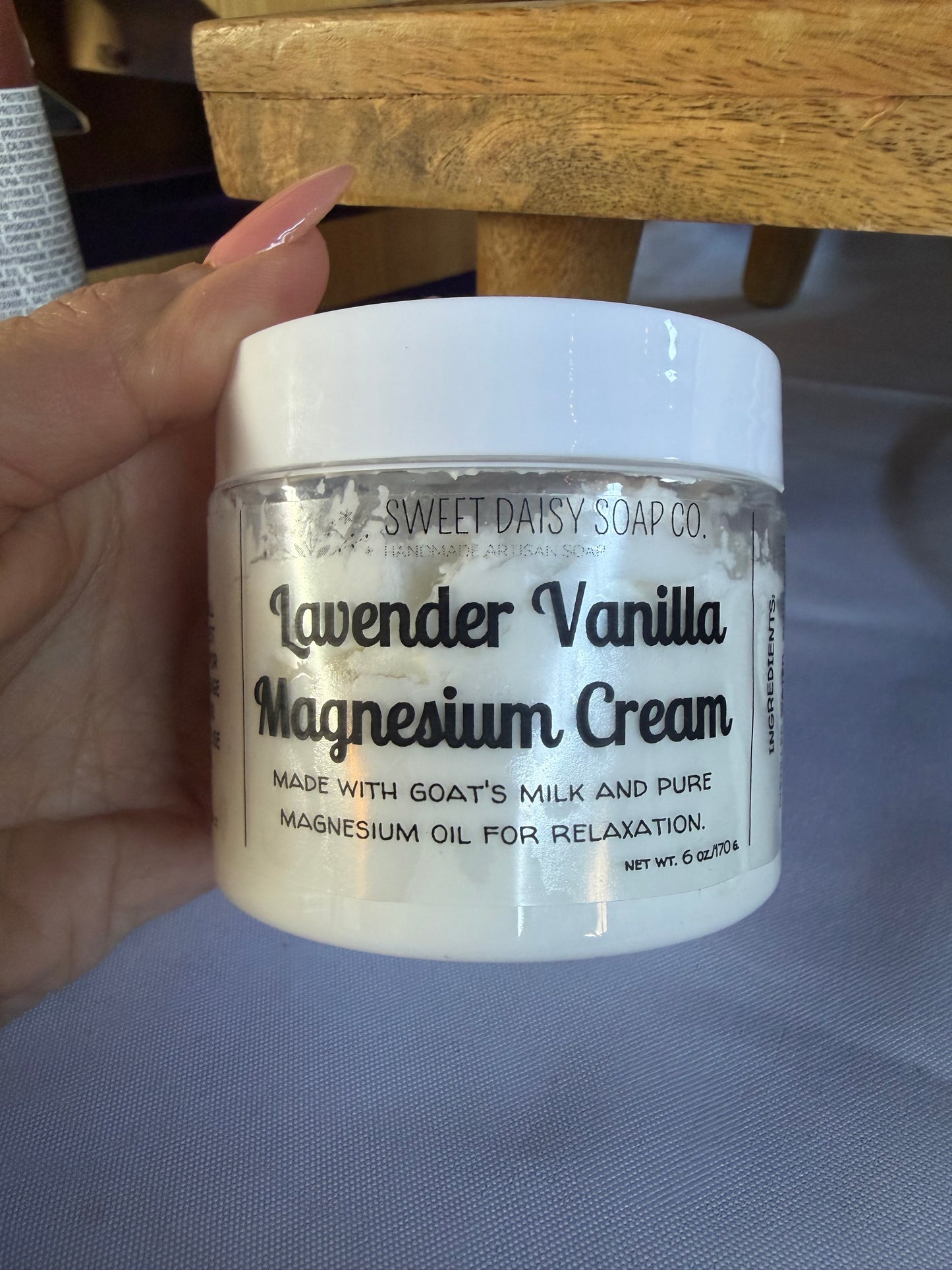 Lavender Vanilla Magnesium Goat's Milk Cream