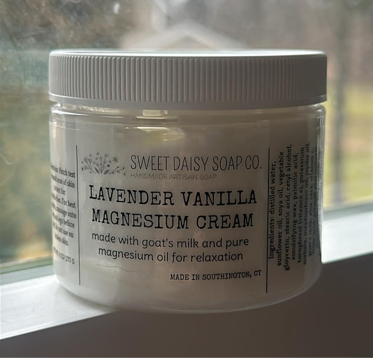 Lavender Vanilla Magnesium Goat's Milk Cream